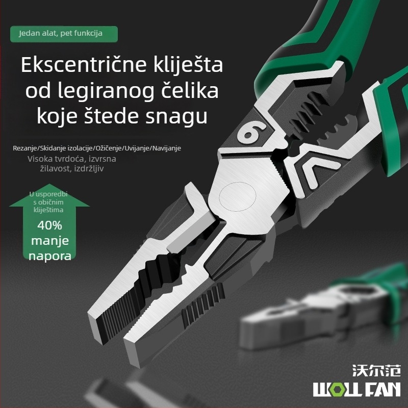 9-inčne višenamjerne hvataljke s igličastim vrhom i dijagonalnim čeljustima za električare