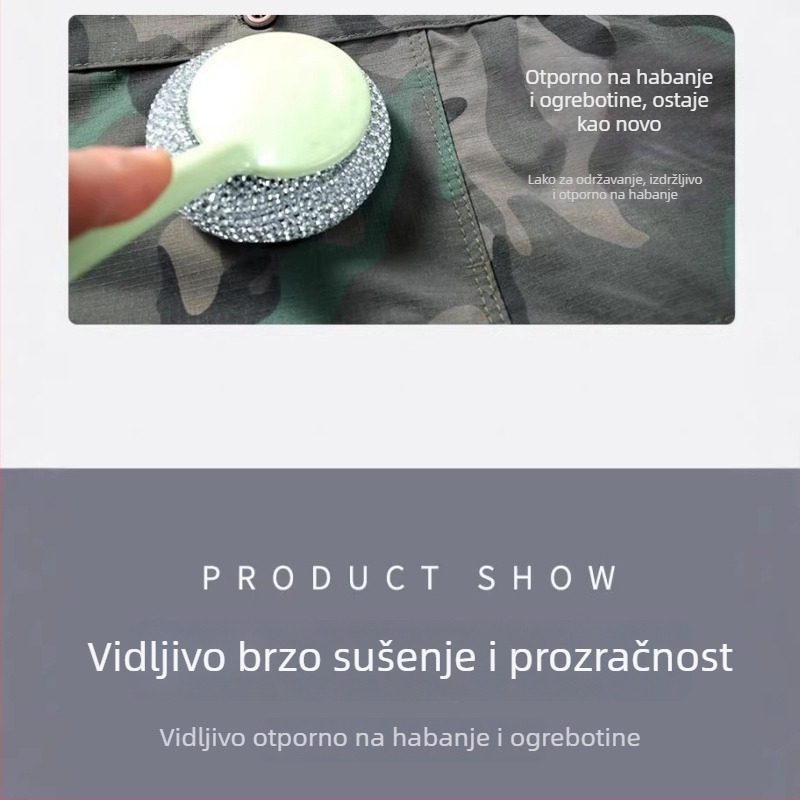 Ljetni radni set za muškarce i žene, lagani kamuflažni uzorak, otporan na toplinu i abraziju, za zavarivanje i auto popravke, zaštitno radno odijelo