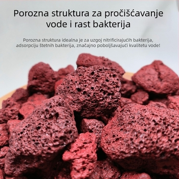 Podloga za akvarij: lava kamen, dno pijeska, gnojivo za biljke i filtracijski materijal za aquascaping