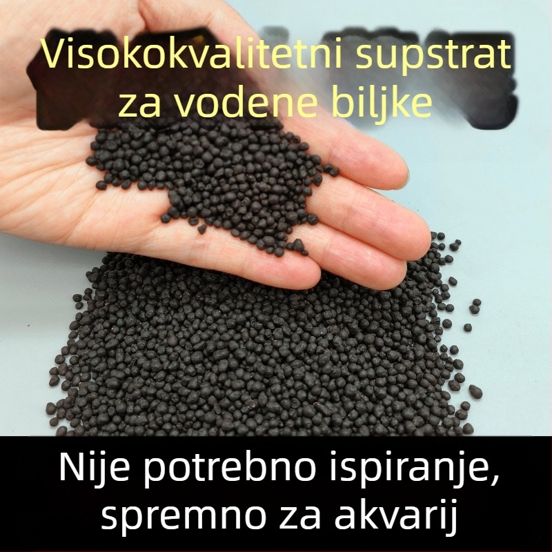 Podloga za akvarij: lava kamen, dno pijeska, gnojivo za biljke i filtracijski materijal za aquascaping