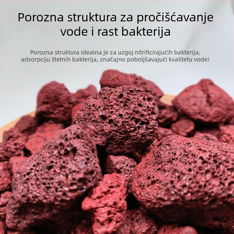 Podloga za akvarij: lava kamen, dno pijeska, gnojivo za biljke i filtracijski materijal za aquascaping