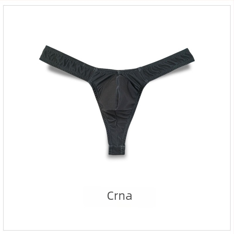 Muški thong s niskim strukom, jednobojno donje rublje, ice silk materijal