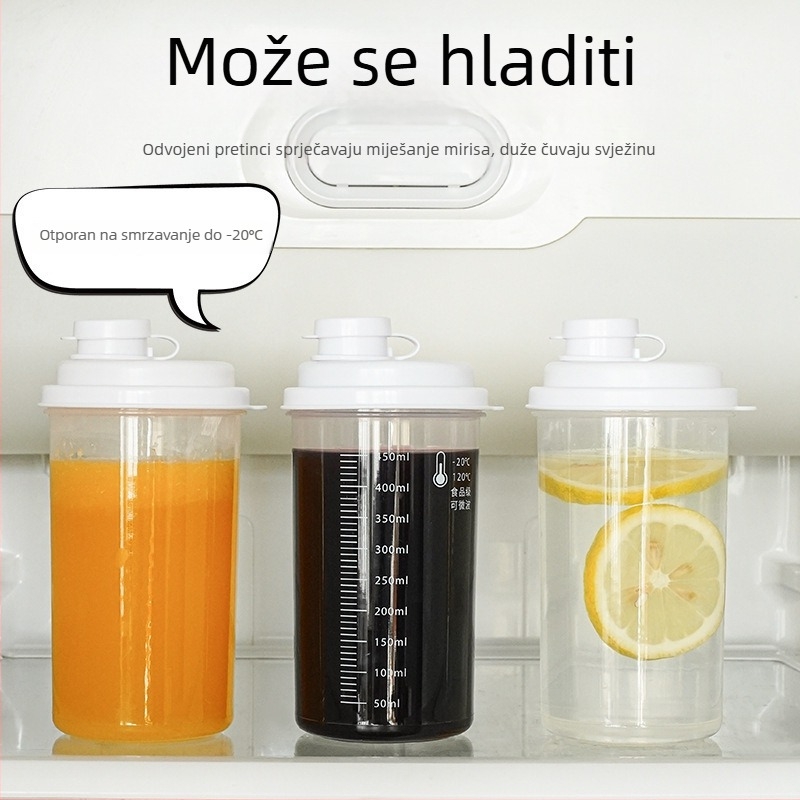450 ml prenosna čaša za hladnu kavu i voćna pića, shaker s brtvom, hrana kvalitete, cilindričnog oblika