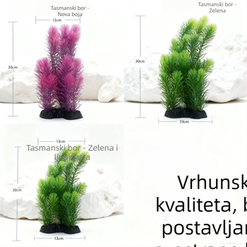 Umjetne vodene biljke za ukrašavanje akvarija, plastični bonsai i simulirane biljke