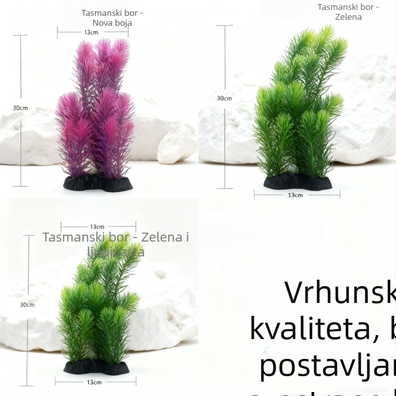 Umjetne vodene biljke za ukrašavanje akvarija, plastični bonsai i simulirane biljke