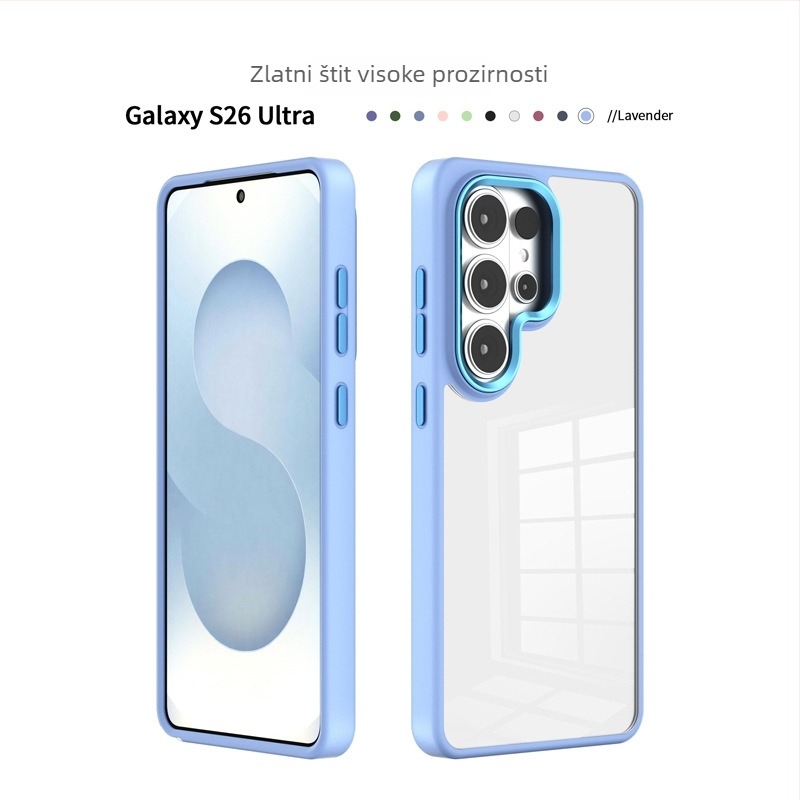 Prozirno kućište za Samsung S25 Plus, S24 i S26 Ultra uz dizajn Gold Shield Eagle Eye