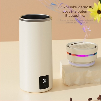 Automatska čaša za miješanje s glazbom, punjiva, prijenosni bežični shaker za kavu