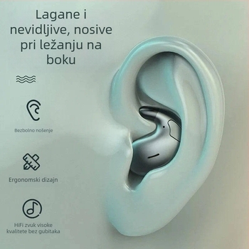 Slušalice za san, udobne za dugotrajno nošenje, s blokiranjem šuma, ne ulaze u uho, Bluetooth bežične, kompaktne, dugotrajna baterija, vodootporne, vrhunske kvalitete, udobne, novi model