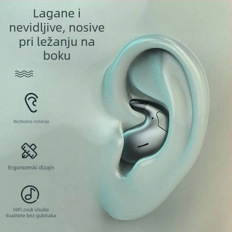 Slušalice za san, udobne za dugotrajno nošenje, s blokiranjem šuma, ne ulaze u uho, Bluetooth bežične, kompaktne, dugotrajna baterija, vodootporne, vrhunske kvalitete, udobne, novi model