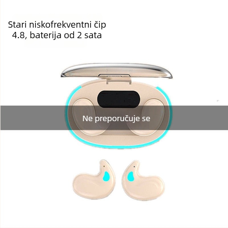 Slušalice za san, udobne za dugotrajno nošenje, s blokiranjem šuma, ne ulaze u uho, Bluetooth bežične, kompaktne, dugotrajna baterija, vodootporne, vrhunske kvalitete, udobne, novi model