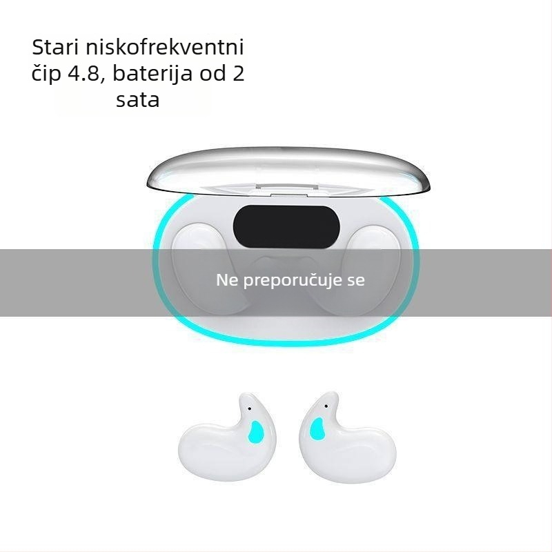 Slušalice za san, udobne za dugotrajno nošenje, s blokiranjem šuma, ne ulaze u uho, Bluetooth bežične, kompaktne, dugotrajna baterija, vodootporne, vrhunske kvalitete, udobne, novi model