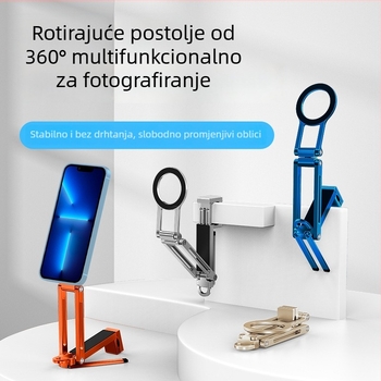 Trokutni stolni držač za telefon, ultratanki, sklopivi i prijenosni za fotografiranje