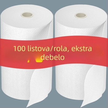 Gusta dvostruko namijenjena jednokratna kuhinjska krpa za suho i mokro čišćenje, ekstra velika rola