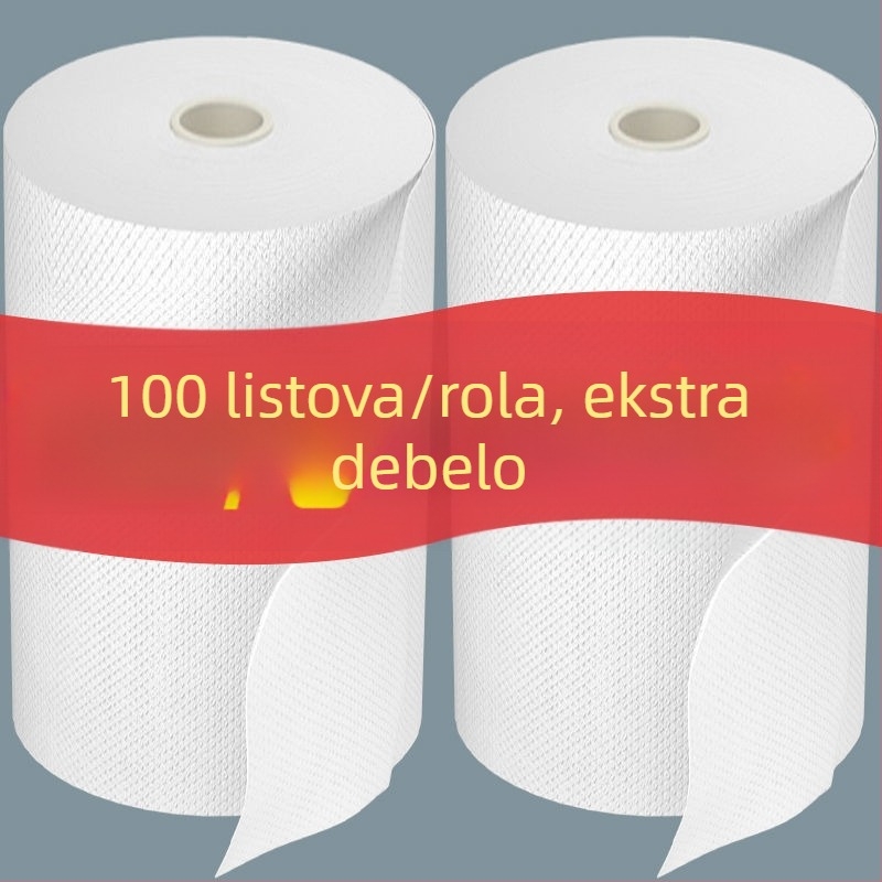 Gusta dvostruko namijenjena jednokratna kuhinjska krpa za suho i mokro čišćenje, ekstra velika rola