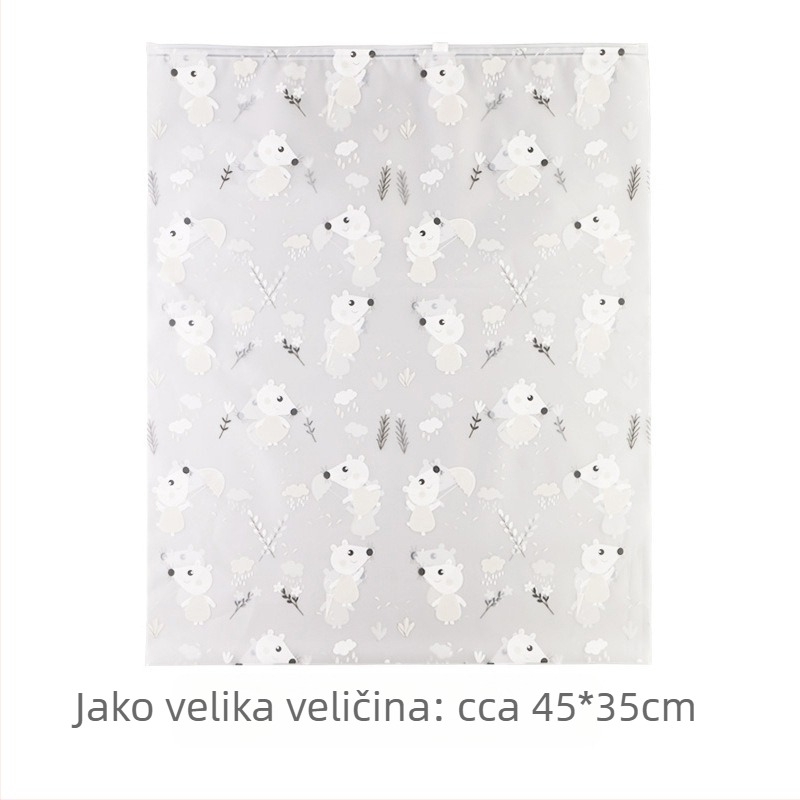 Putni organizator za odjeću, prijenosna mat vodootporna zatvorena vrećica, velik 40×50 cm
