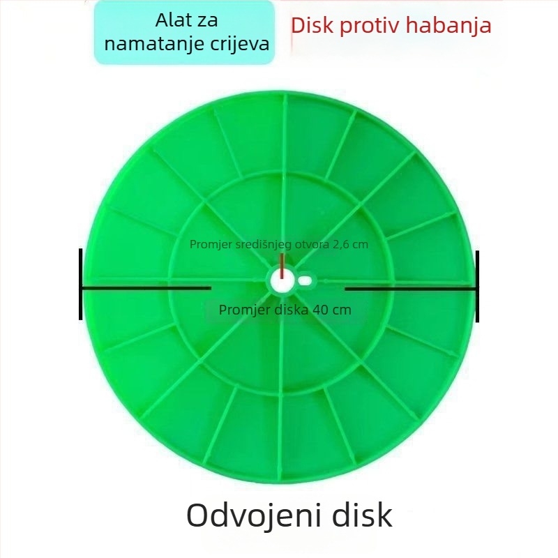 Navijač za navodnjavanje s naramenicom i nosač za pohranu cijevi