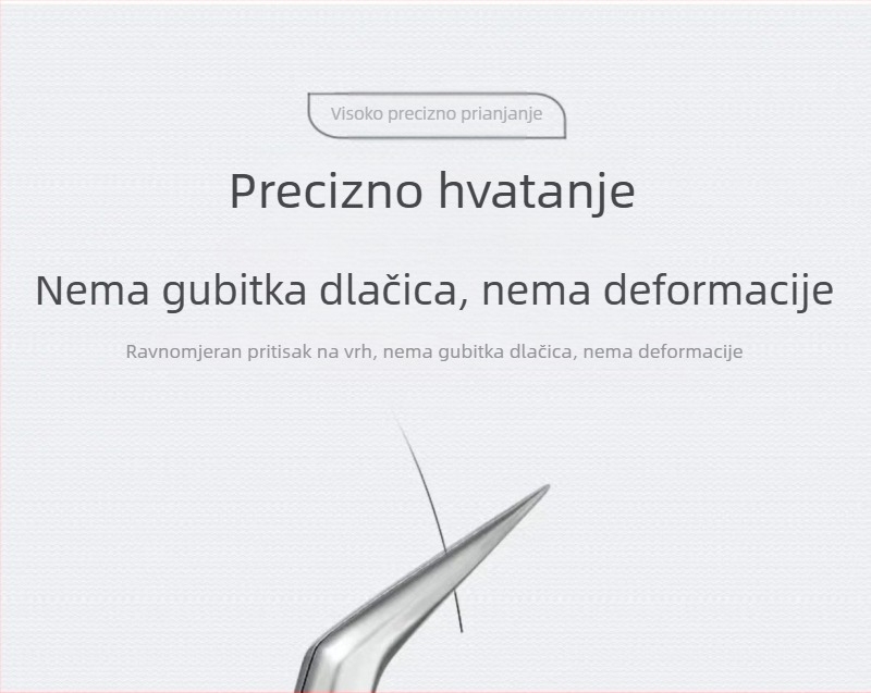 Profesionalne pincete za trepavice, visoka preciznost, protivklizne od nehrđajućeg čelika, stil Princeza klip