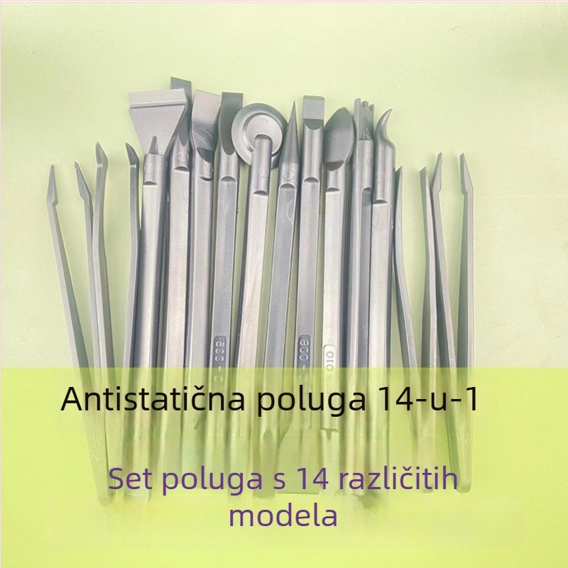Set od 10 visokokvalitetnih dvostrano-plastičnih otvarača za popravak mobitela, antistatični, 10-u-1 višenamjenski alat