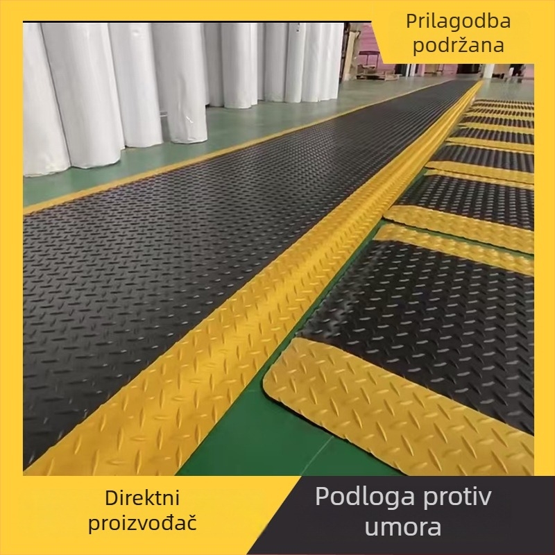 Gumene podne prostirke protiv umora, antistatične, otporne na habanje, za proizvodnu liniju tvrtke