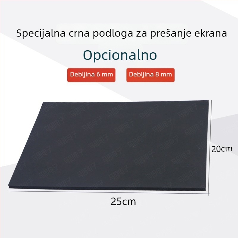 OCA podloga za laminiranje zaslona – crna i crvena podloga, za popravak zaslona mobilnog telefona, model MY-800B/MY-800R