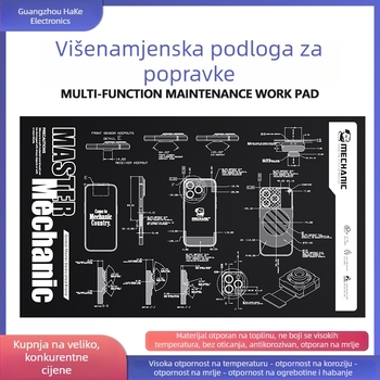 Repair Guy višenamjenska radna podloga za popravak, otporna na visoke temperature, protuklizna izolacijska podloga za popravak mobitela, računala i tableta, velike veličine