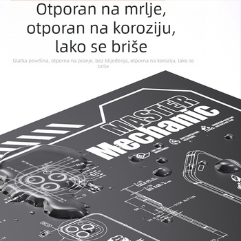 Repair Guy višenamjenska radna podloga za popravak, otporna na visoke temperature, protuklizna izolacijska podloga za popravak mobitela, računala i tableta, velike veličine