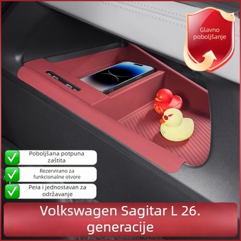 Silikonska podloga središnje konzole za Volkswagen Sagitar L, kompatibilna s 26 modela; zaštita podizanja prozora na četiri vrata, protuklizni dekorativni unutarnji dodatak.