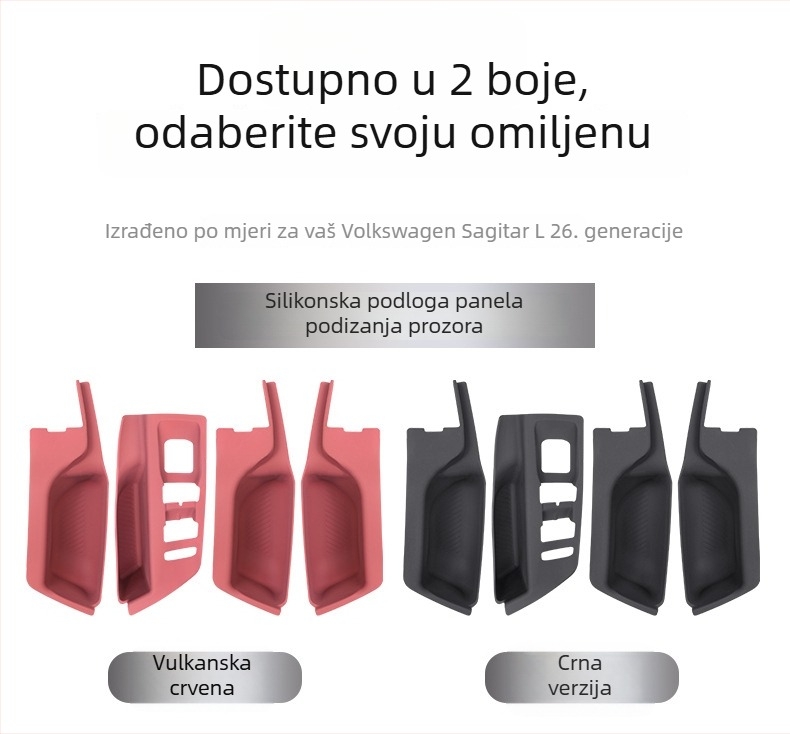 Silikonska podloga središnje konzole za Volkswagen Sagitar L, kompatibilna s 26 modela; zaštita podizanja prozora na četiri vrata, protuklizni dekorativni unutarnji dodatak.