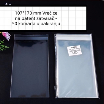 Pocket Romance vrećica za kartice sa samozapečnim zatvaranjem, 107 × 170 mm, pogodna za poštanske kartice 105 × 150 ili 105 × 168