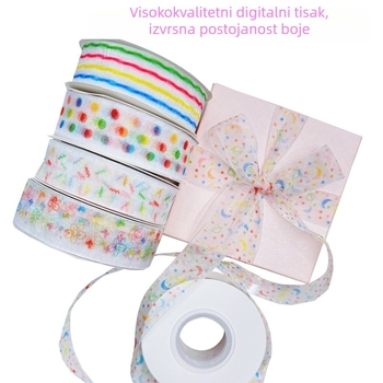 Visokokvalitetna traka s digitalnim tiskom za Dan djece, ambalaža poklona za vrtić, DIY dekoracije za pečenje