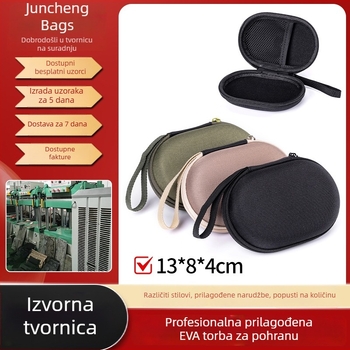 Ovalna EVA torbica za pohranu slušalica i bežični Bluetooth mikrofon, digitalna kutija za pohranu