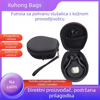 Bluetooth slušalice s koštanom vodljivosti, EVA kutija za pohranu, dvobojni zatvarač, vrhunski dojam, otporna torba za pohranu oko vrata