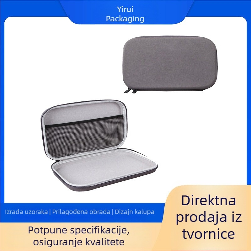 Torba za skladištenje od EVA velikog kapaciteta, otporna na udarce i vodootporna, za slušalice, kablove, baterije i malu elektroniku
