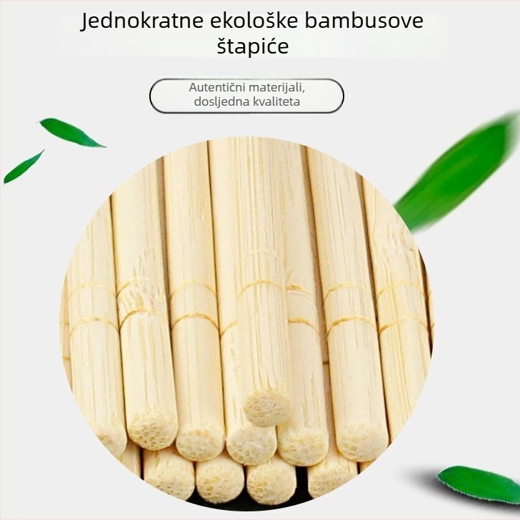 Jednokratni bambus štapići za restorane, higijenski, 50 parova po pakiranju, veleprodaja