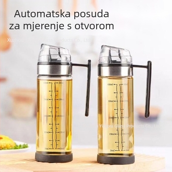 Staklena boca za ulje s protivkapljanjem, velika kapaciteta, automatsko doziranje u kuhinji