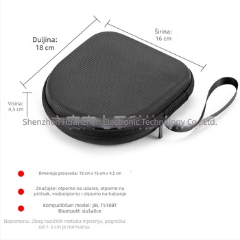 Torba za pohranu Bluetooth slušalica za glavu, kompatibilna s JBL T520BT