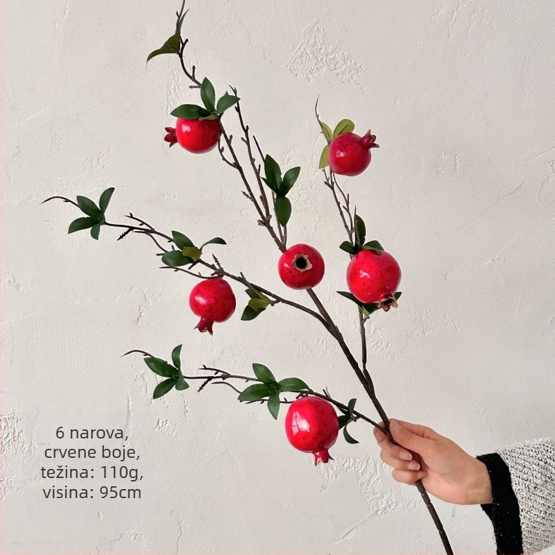 Umjetna grana nara s lišćem – dekor dom i rekvizit za fotografiju