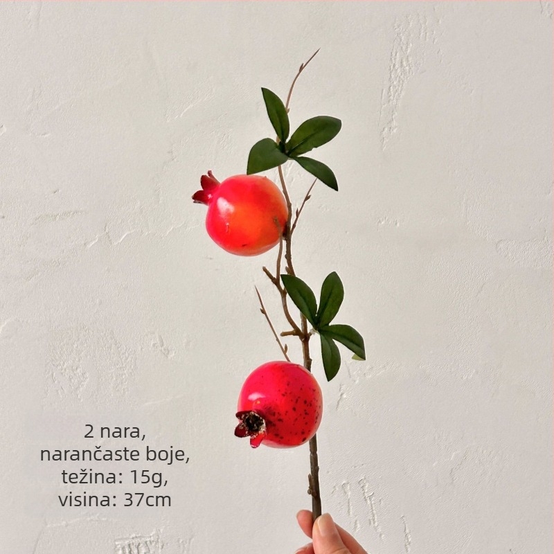 Umjetna grana nara s lišćem – dekor dom i rekvizit za fotografiju