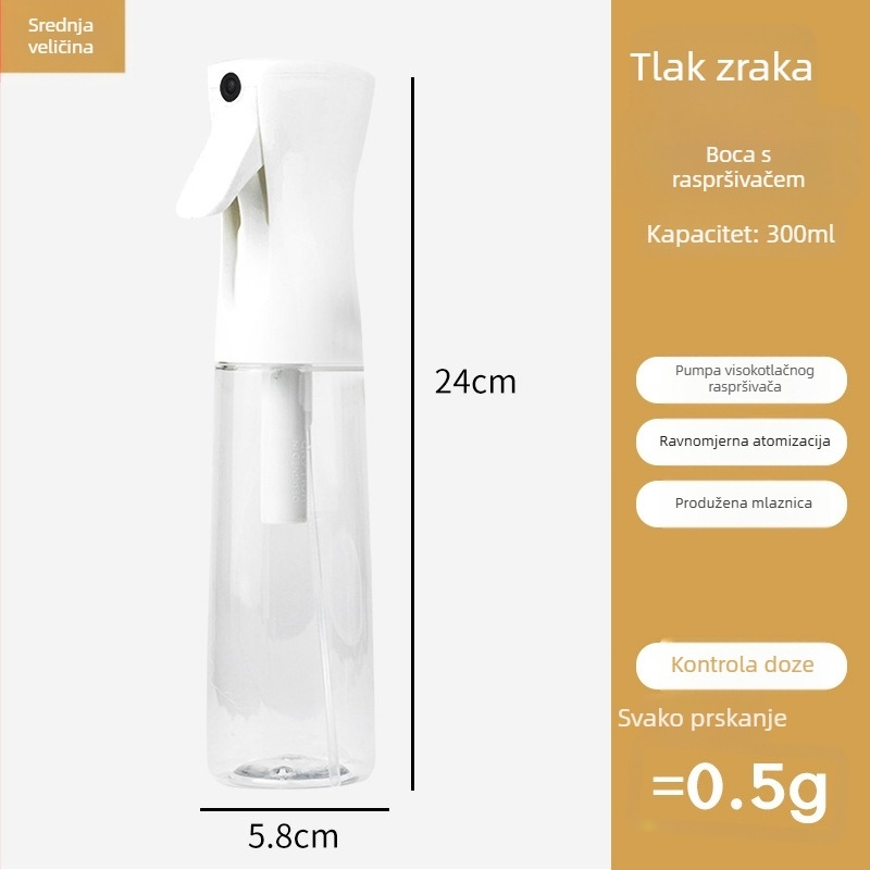 Posuda za ulje za kuhinju, ručna pumpa, fina magla za kuhanje, pogodna za fritezu na zrak