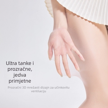 Ultra-tanke pantyhose s UV zaštitom, mentol boja, nude efekt, visoka prozirnost