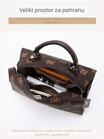 Prilagođena ženska crossbody torba, tiskana torba u obliku jastuka, retro torba velike kapacitete