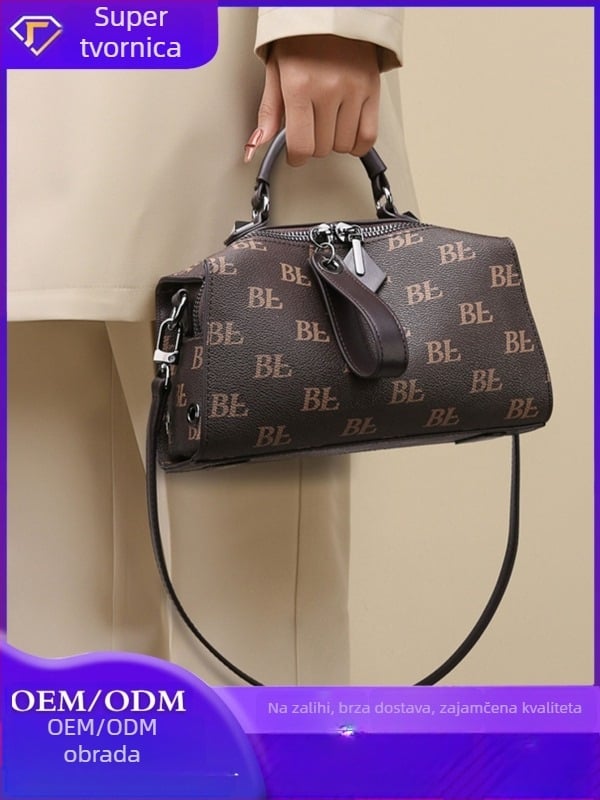 Prilagođena ženska crossbody torba, tiskana torba u obliku jastuka, retro torba velike kapacitete