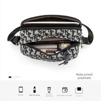 Carlo Daisy Ženska crossbody torba 2025, lagana, moderna, za svakodnevnu uporabu, školjkasta torba, mala torba