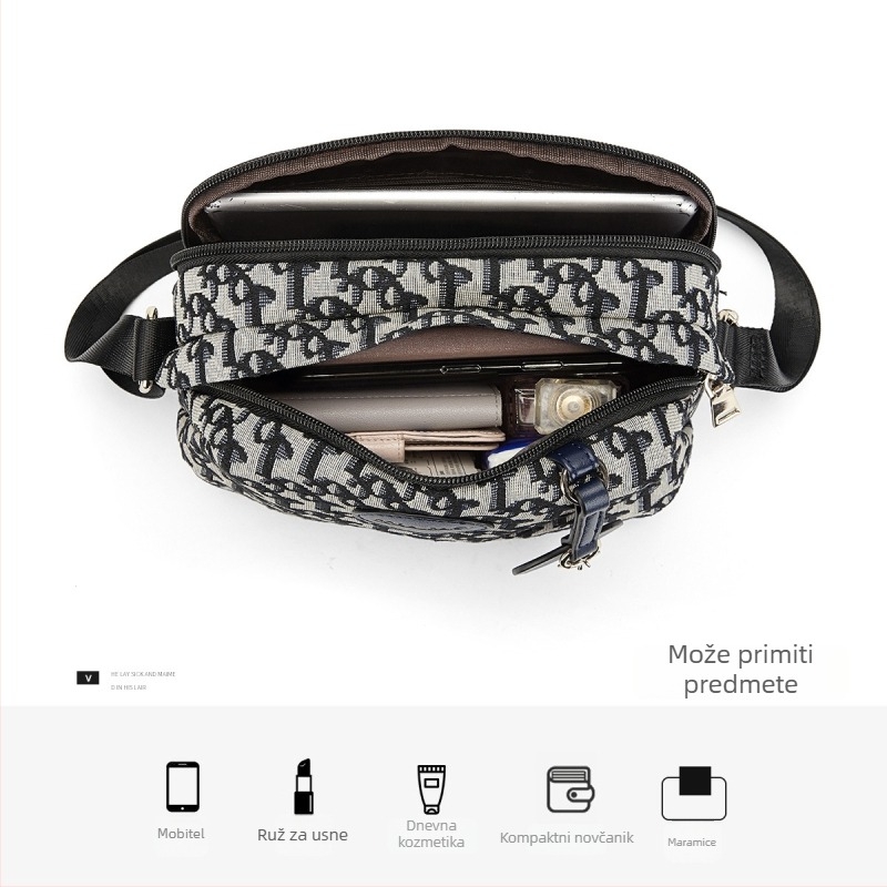 Carlo Daisy Ženska crossbody torba 2025, lagana, moderna, za svakodnevnu uporabu, školjkasta torba, mala torba