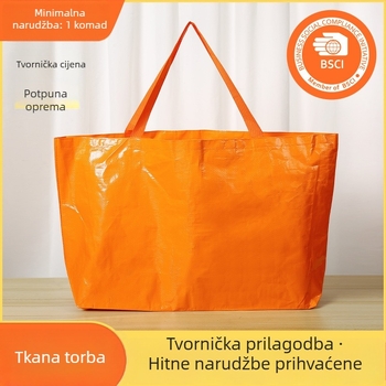 Ogromna PP plastična ručno pletena torba za odjeću i kupovinu