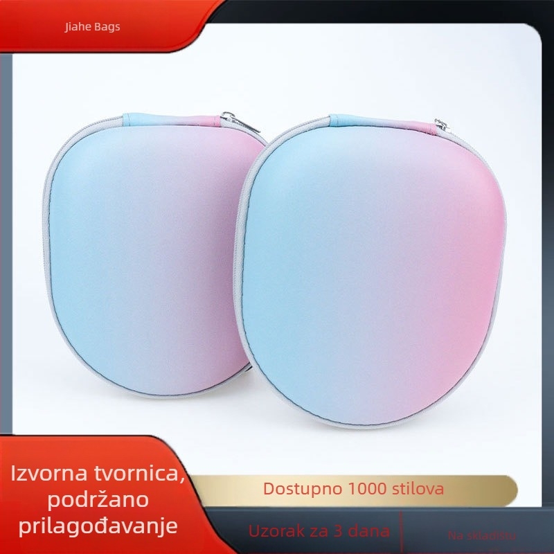 Torba EVA s gradijentnom bojom za pohranu bežičnih Bluetooth slušalica s kostnom i zračnom provodljivošću, mala veličina