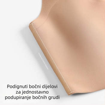 Tanki grudnjak bez leđa s integriranom oblikovanjem, bezšivni camisole sportski grudnjak za velike grudi