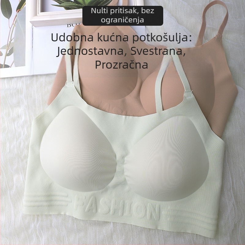Bezšivno donje rublje inspirirano temeljem, za žene, ljeto, tanke naramenice, oblikovanje bočnih dojki, neproziran, lijep stražnji dio.