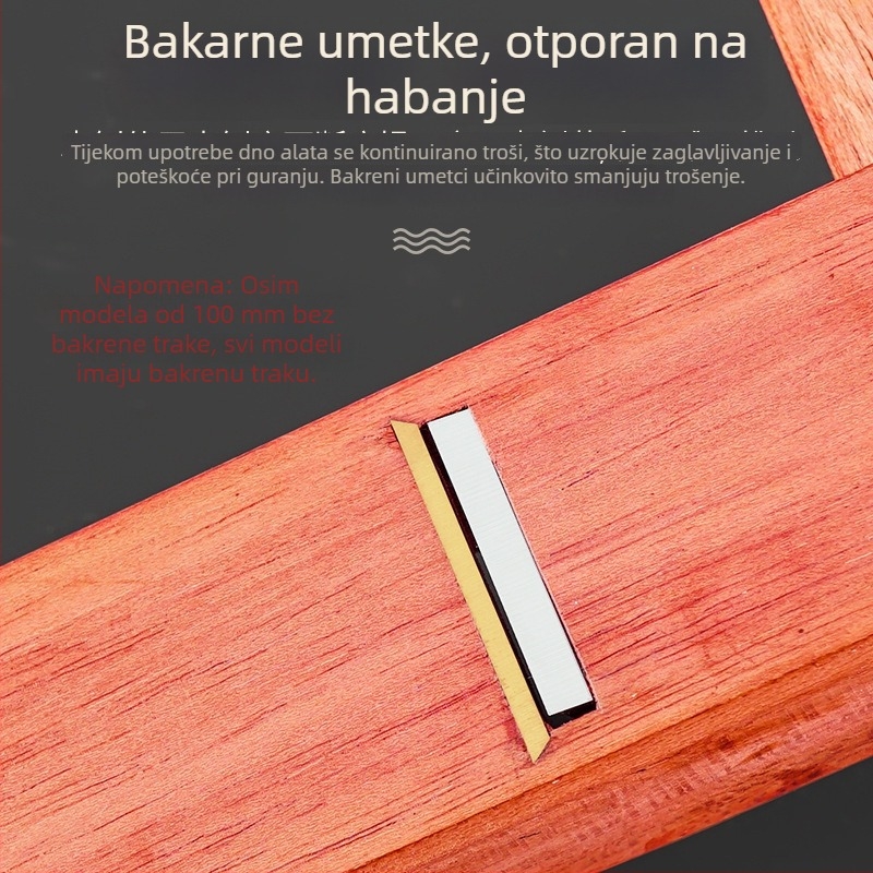 Premium planer od rosewooda, ručni planer za DIY drvodjelstvo, alat majstora