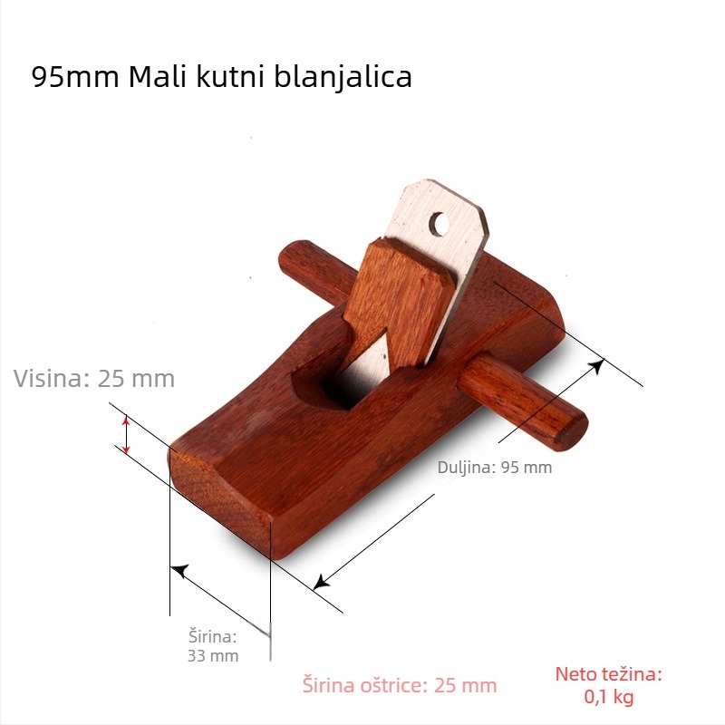 Premium planer od rosewooda, ručni planer za DIY drvodjelstvo, alat majstora